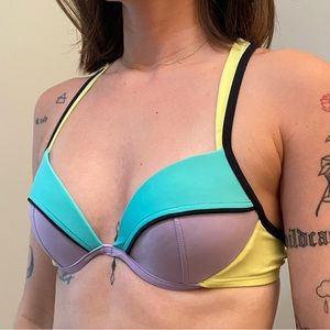 Neon Two Piece Bikini Swimsuit